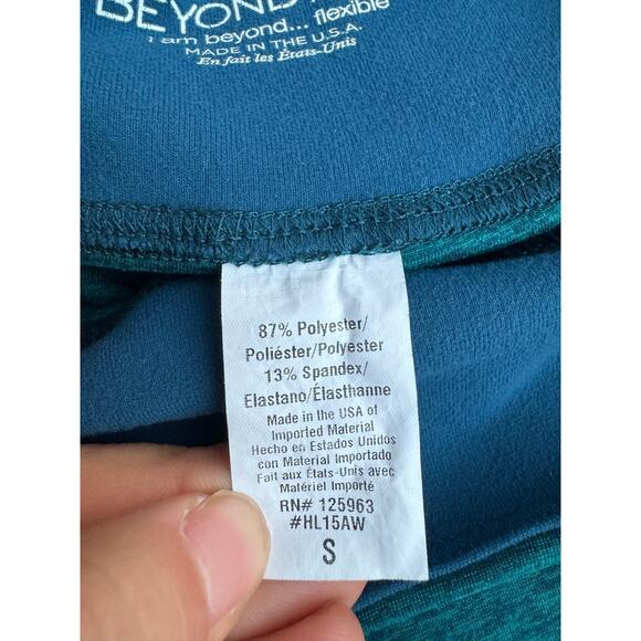 Beyond Yoga Teal Spacedye Leggings - Picture 6 of 7